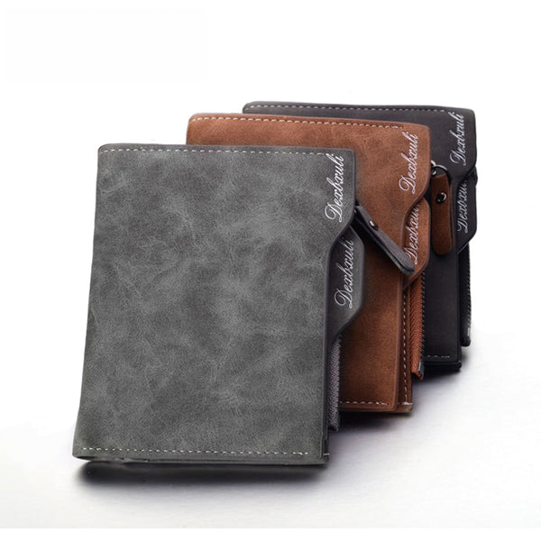 Wallet Men Soft Leather wallet with removable card slots multifunction men wallet purse male clutch top quality !
