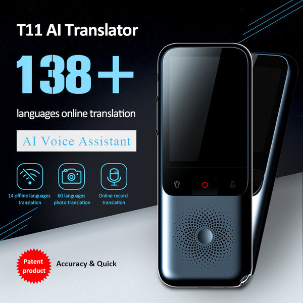 T11 Intelligent Voice Translator 14 Countries 138 Languages WIFI Camera Recording Intelligent Voice Translator