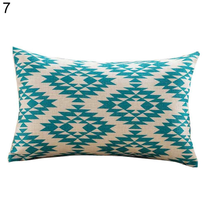 Home Bed Sofa Decor Bird Leaf Wave Geometric Print Pillow Case Cushion Cover freeshipping - Etreasurs
