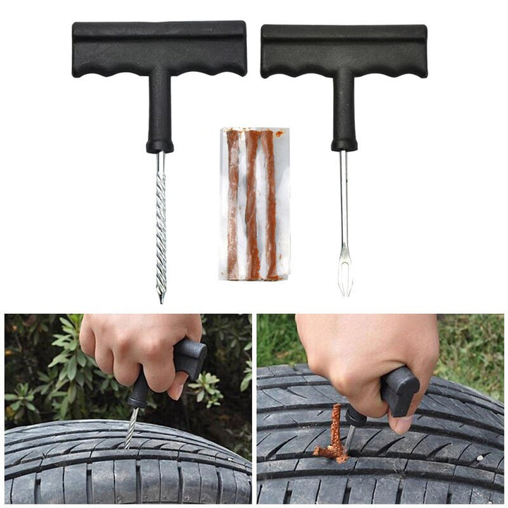 Car Tire Repair Tool Kit For Tubeless Emergency Tyre Fast Puncture Plug Repair Block Air Leaking For Car/Truck/Motobike freeshipping - Etreasurs