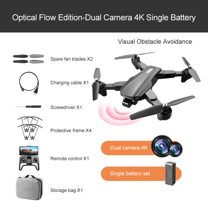 R20 Cross-Border Drone GPS HD Aerial Photography 4K Dual-Camera Optical Flow Positioning Quadcopter 6K Return To Follow