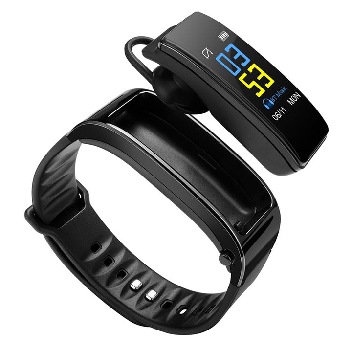 Y3 PLUS Bluetooth Headset Smart Bracelet 2 in 1 watch with earbuds Wristband health monitoring Sports Earphone and Mic freeshipping - Etreasurs