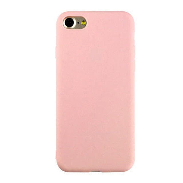 Silicone Matte Case For iPhone 11 Pro Max Case Soft Back Cover For iPhone 11 X 6 6s 7 7 Plus 8 8 Plus Protective Cases freeshipping - Etreasurs