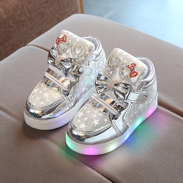 Toddler Baby Shoes Fashion Sneakers For Children Girl Boys Star Luminous Child Casual Colorful Light Shoes Sneakers freeshipping - Etreasurs