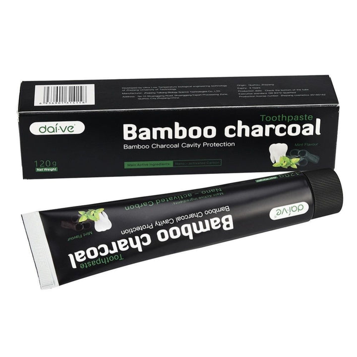 120g Whitening Toothpaste Bamboo Charcoal Teeth Care Black Removes Stains freeshipping - Etreasurs