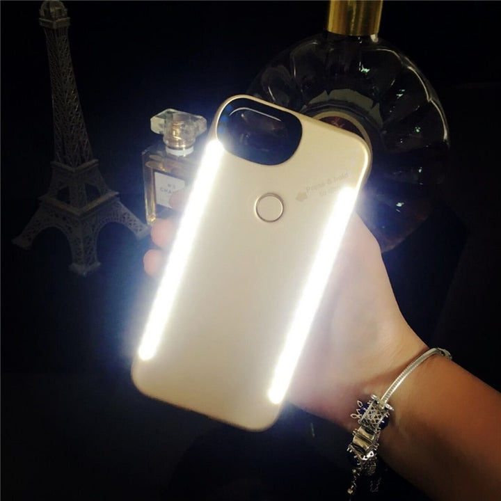 New arrival For iPhone XS MAX XR anti-fall 3 generations  Light Up selfie flash phone Case for iphone 11 Pro X XS 6 6s 7 8 plus freeshipping - Etreasurs