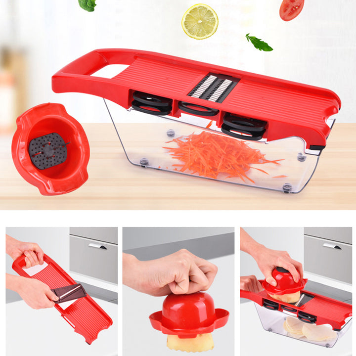 Multi-function Vegetable Slicer Grater Peeler Carrot Potato Cutter Kitchen Tool freeshipping - Etreasurs