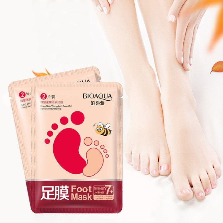 Natural Honey Extract Exfoliating Feet Skin Care Moisturizing Brighten Foot Mask freeshipping - Etreasurs