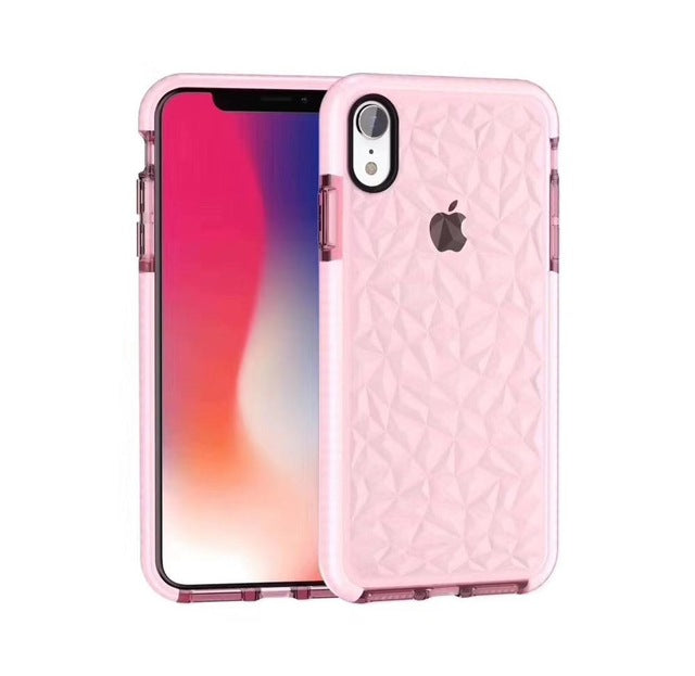 Explosive two-color diamond transparent soft shell for iphoneX XR XSMAX 6 7 8plus diamond mobile phone case freeshipping - Etreasurs