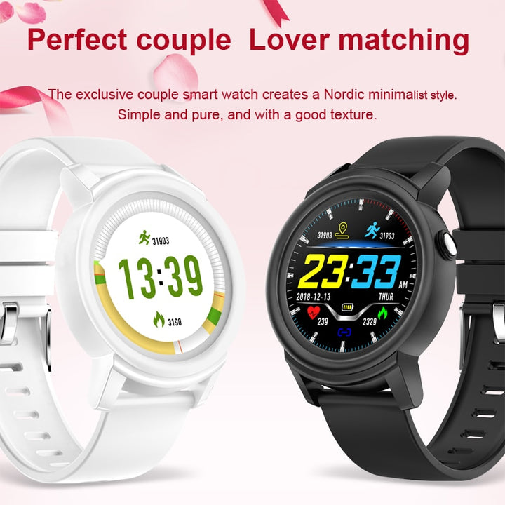 DK02 Round Smartwatch IP67 Waterproof Wearable Device Heart Rate Monitor Color Display Smart Watch For Android IOS freeshipping - Etreasurs