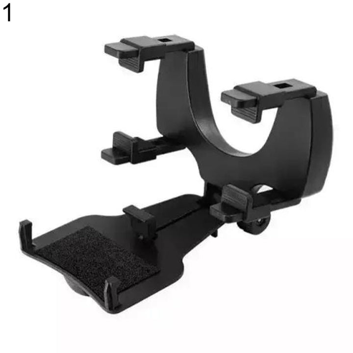 Car Rearview Mirror Smartphone GPS Clamp Bracket Mount Holder Stand Cradle freeshipping - Etreasurs