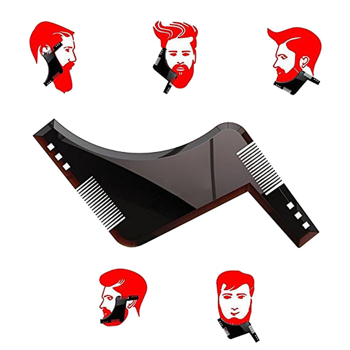 Fashion Beard Shaper Men's Shaping Comb Tool for Perfect Lines Cut Templates freeshipping - Etreasurs