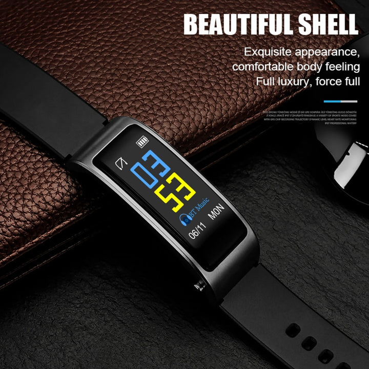 Y3 PLUS Bluetooth Headset Smart Bracelet 2 in 1 watch with earbuds Wristband health monitoring Sports Earphone and Mic freeshipping - Etreasurs