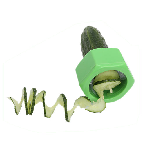 Creative Spiral Cucumber Slicer Vegetables Fruit Salad Cutter Kitchen Tool freeshipping - Etreasurs