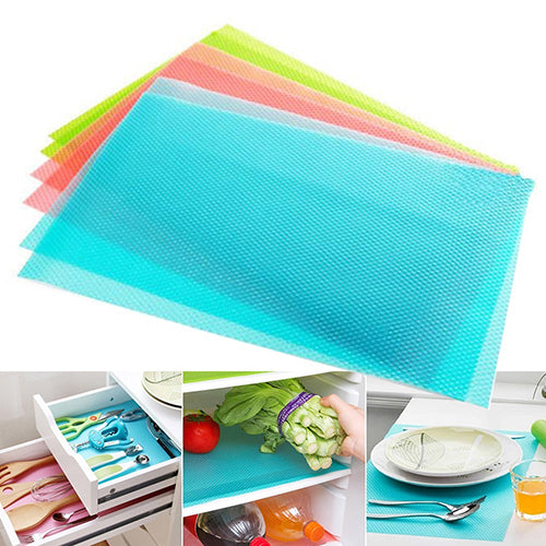 4 Pcs Durable Anti-bacterial Anti-fouling Cushion Freezer Pads Refrigerator EVA Mat freeshipping - Etreasurs