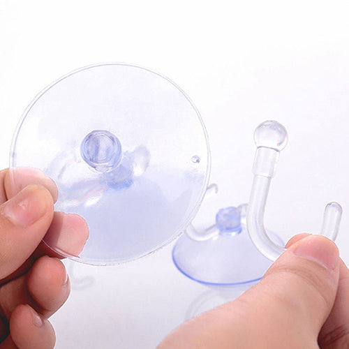 10Pcs Transparent Wall Hooks Suckers Kitchen Bathroom Hangers Suction Cup Hooks freeshipping - Etreasurs