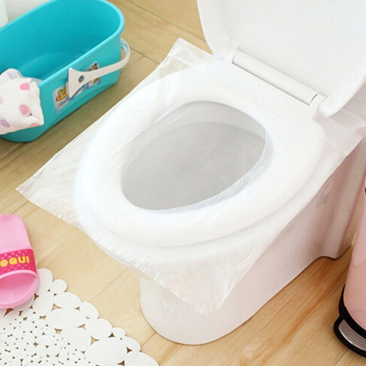 10 pcs/lot Travel Disposable Toilet Seat Cover Mat Waterproof Toilet Paper Pad Bathroom Accessories Set freeshipping - Etreasurs