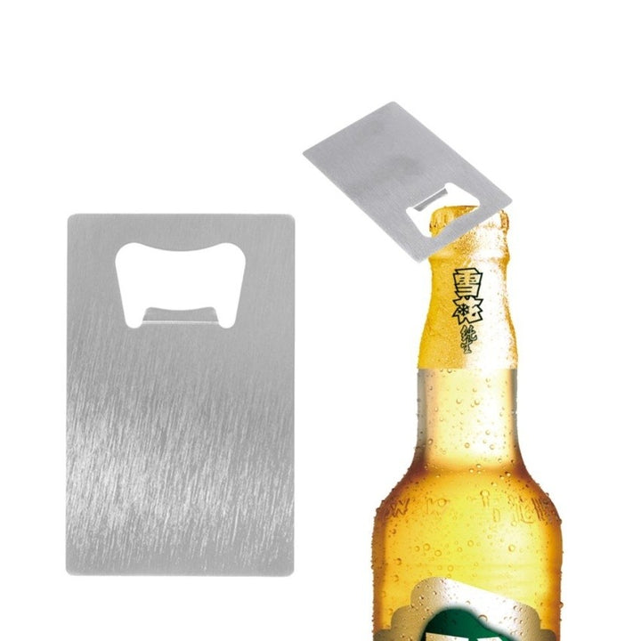 Wallet Size Stainless Steel Credit Business Card Bottle Beer Openers freeshipping - Etreasurs