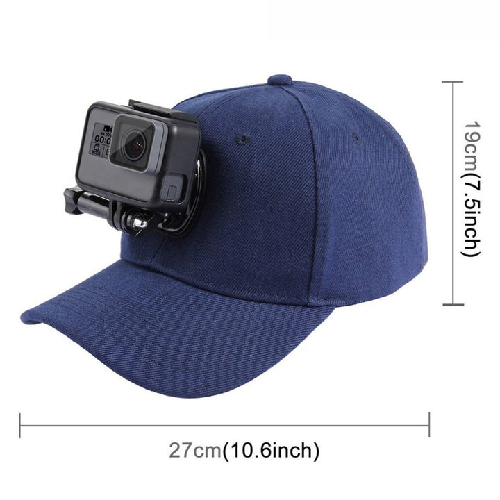 Sports Camera Hat For Gopro Accessories Adjustable Cap With Screws And J Stent Base For GoPro HERO 6 5 4 / 5 4 Session freeshipping - Etreasurs