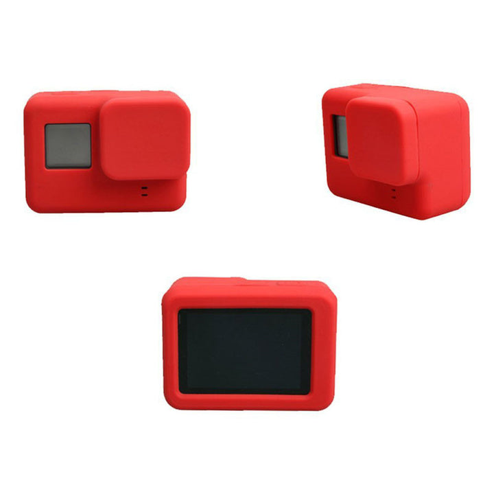 For GoPro Accessories Action Camera Case Protective Silicone Case Skin +Lens Cap cover for GoPro Hero 5 Black Hero 6 Camer freeshipping - Etreasurs