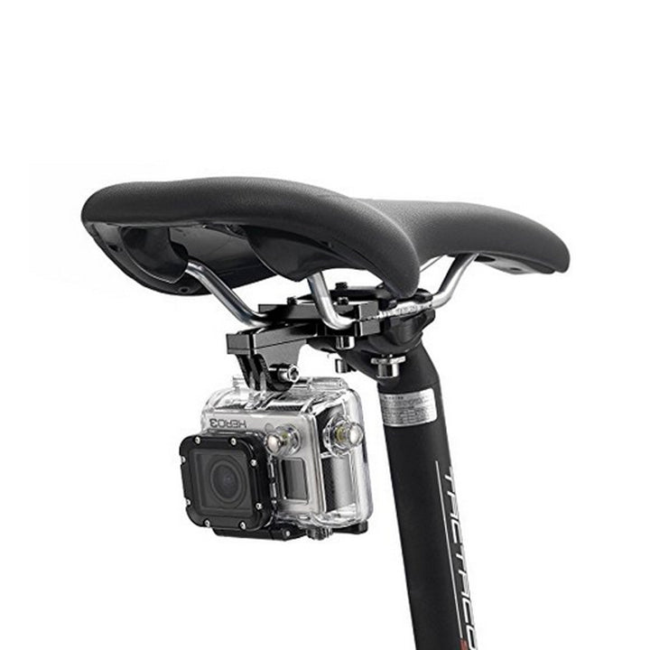 Aluminum Alloy 2-Rail Saddle Bike Seat Mount for GoPro, Seat Mount for GoPro Hero 6 5 4 3 Garmin SJCAM freeshipping - Etreasurs