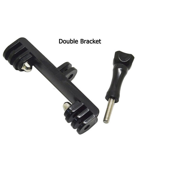 For Gopro Hero Accessories Double Bracket Bridge with Screw for SJCAM SJ5000 M20 for GoPro Hero 6 5 4 3+ Camera freeshipping - Etreasurs