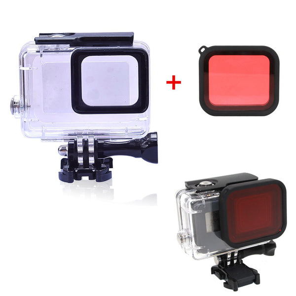 For Gopro Hero6 5 Accessories 30m Waterproof Housing Underwater Diving Case + Red Filter For Gopro Hero 6 5 Camera Mount freeshipping - Etreasurs