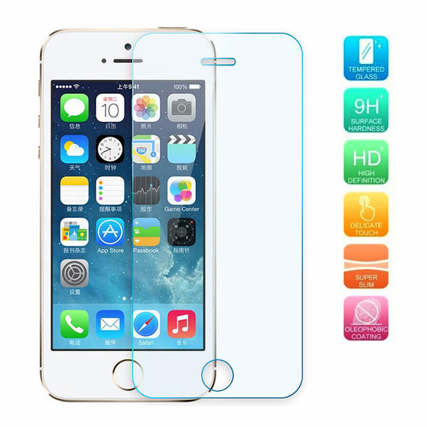 Tempered glass screen protector for iphone 5 5s premium thin film front glass freeshipping - Etreasurs