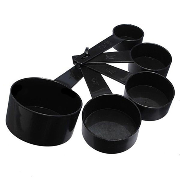 10 Pcs/Set Black Plastic Measuring Spoon Cooking Scoop Kitchen Coffee Baking Cup freeshipping - Etreasurs