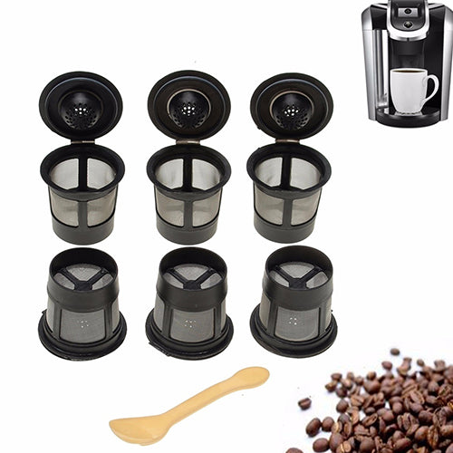 6Pcs Reusable Coffee Pod Filters Mesh Holder Replacements for Keurig K-Cup freeshipping - Etreasurs