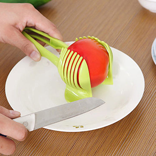 Multifunctional Lemon Tomato Fruit Melon Slicer Chopper Cutter Food Clip Kitchen Tool freeshipping - Etreasurs