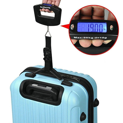 10g 50kg LCD Digital Portable Hanging Luggage Weight Hook Electronic Scale freeshipping - Etreasurs