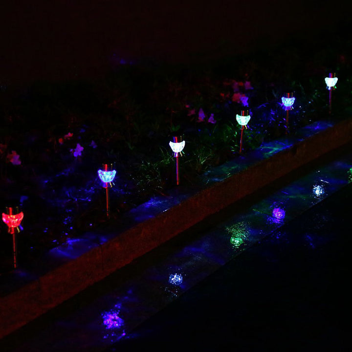 2Pcs Solar Power LED Bulb Outdoor Acrylic Mini Lights Garden Lamp Night Lighting freeshipping - Etreasurs
