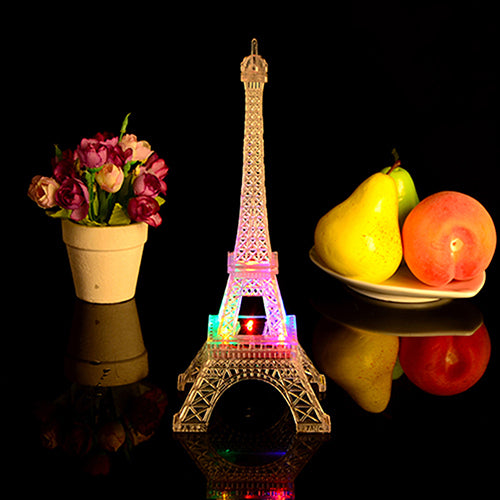 Eiffel Tower Light Colorful Nightlight Birthday Gift Decorative Button Lamp freeshipping - Etreasurs