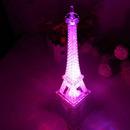 Eiffel Tower Light Colorful Nightlight Birthday Gift Decorative Button Lamp freeshipping - Etreasurs