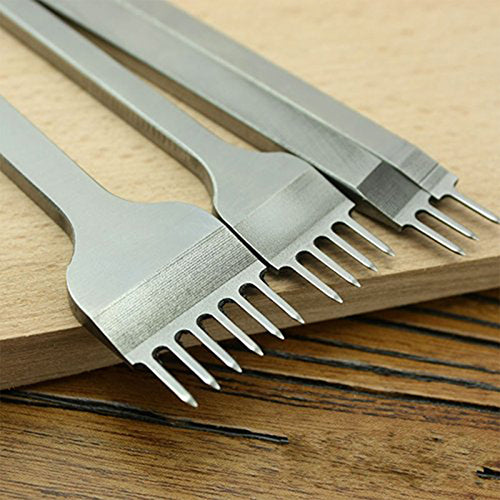 Useful Stainless Steel Rhombus Tooth Chisel Leather Craft DIY Tool Hole Punch freeshipping - Etreasurs