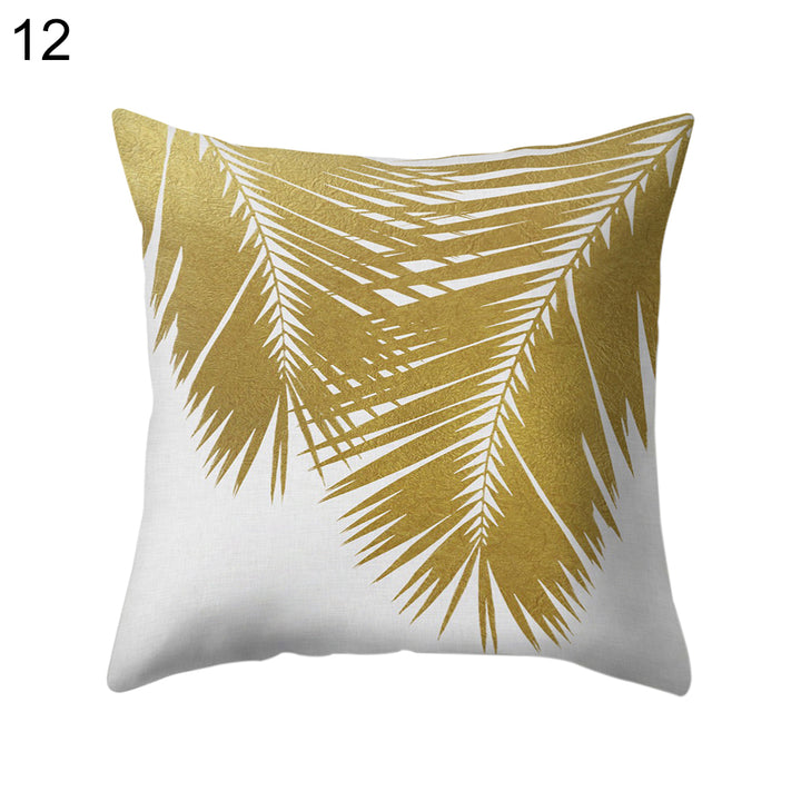 Nordic Palm Leaf Throw Pillow Case Sofa Bed Cushion Cover Home Office Car Decor freeshipping - Etreasurs