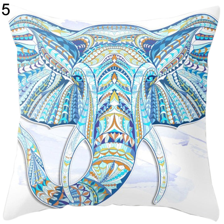 Coloured Drawing Butterfly Elephant Office Decorative Cushion Cover Pillow Cases freeshipping - Etreasurs