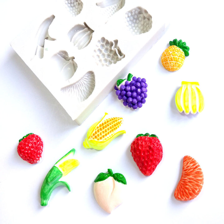 Fruits Series Silicone Mold Fondant Cake Candy DIY Sugarcraft Decorating Tool freeshipping - Etreasurs