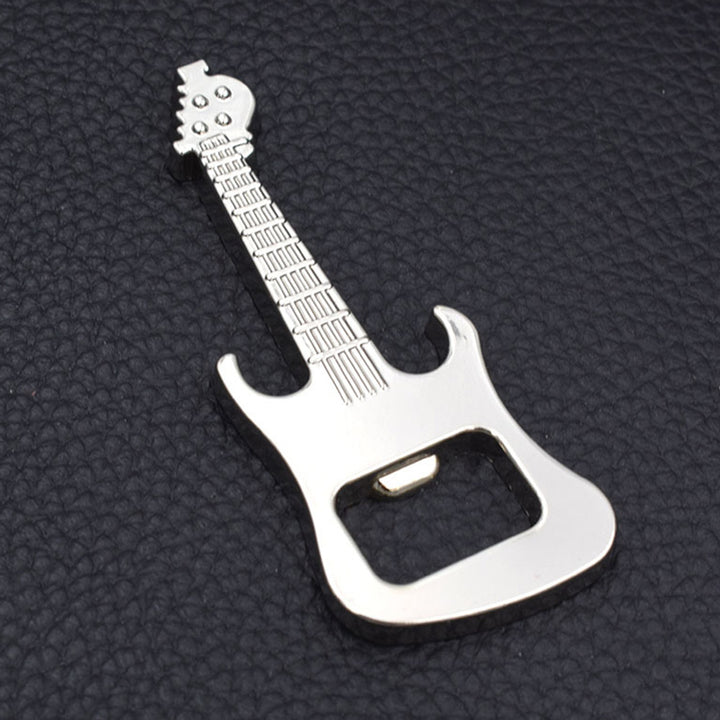 Fashion Portable Alloy Guitar Shaped Beer Bottle Opener Kitchen KTV Bar Gift freeshipping - Etreasurs