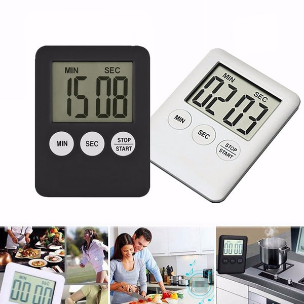 Magnetic Square LCD Digital Timer Kitchen Cooking Countdown Alarm Clock Tools freeshipping - Etreasurs