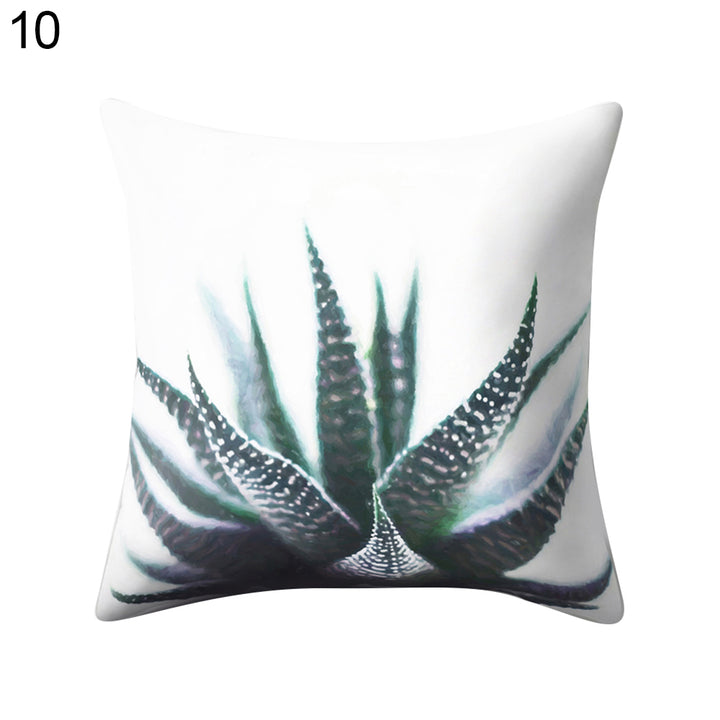 Modern Multicolor Tropical Leaves Print Sofa Bed Throw Pillow Case Cushion Cover freeshipping - Etreasurs