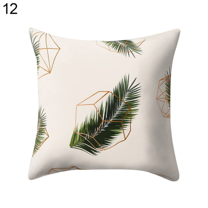 Modern Multicolor Tropical Leaves Print Sofa Bed Throw Pillow Case Cushion Cover freeshipping - Etreasurs