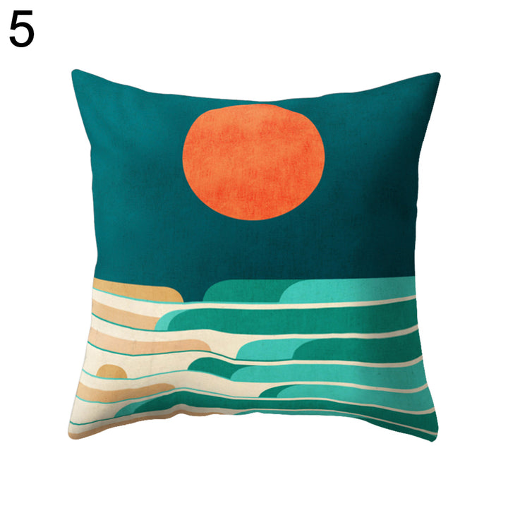 Colorful Sunrise Pillow Case Waist Support Cushion Cover Car Home Sofa Decor freeshipping - Etreasurs