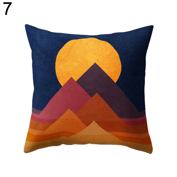 Colorful Sunrise Pillow Case Waist Support Cushion Cover Car Home Sofa Decor freeshipping - Etreasurs