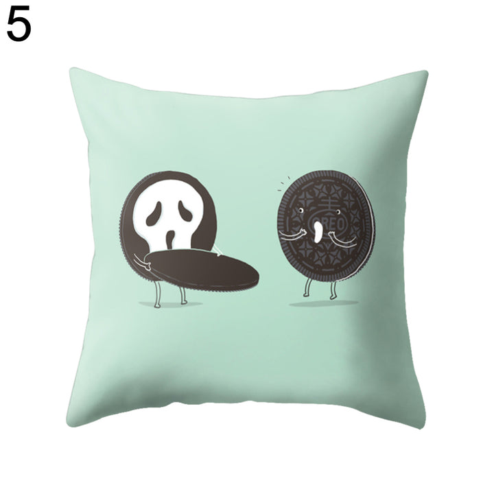 Halloween Skull Pillow Case Cushion Cover Square Pillowcase for Pub Home Decor freeshipping - Etreasurs