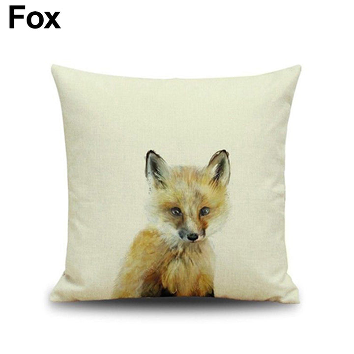 Cotton Linen Animal Pattern Square Pillow Case Decorative Sofa Cushion Cover freeshipping - Etreasurs