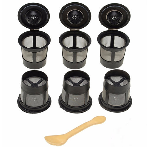 6Pcs Reusable Coffee Pod Filters Mesh Holder Replacements for Keurig K-Cup freeshipping - Etreasurs