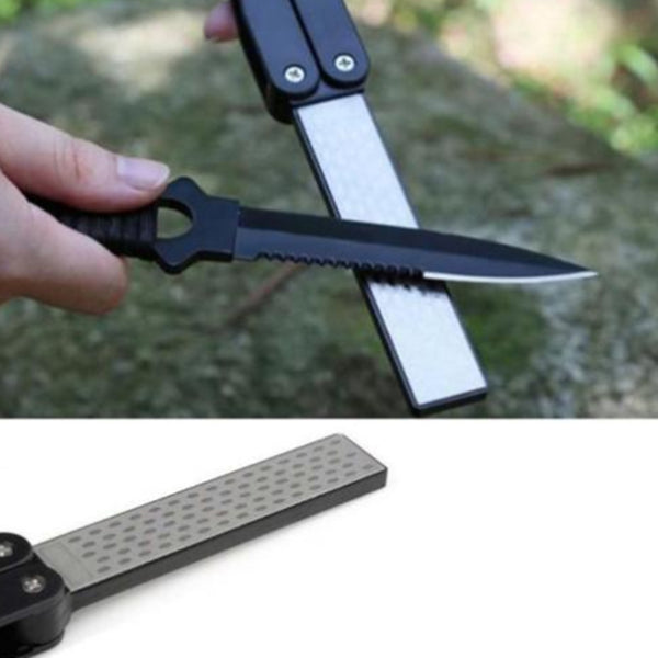 Double Sided Portable Folding Pocket Knife Sharpening Whetstone Sharpener Tool freeshipping - Etreasurs