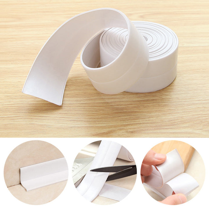 Anti-moisture Mould-proof PVC Strip Kitchen Bathroom Wall Sink Edge Sticker Tape freeshipping - Etreasurs